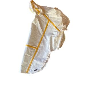 Reddy Weathershell Dog Jacket, 3X Large Cream  Yellow‎ Trim Hooded
